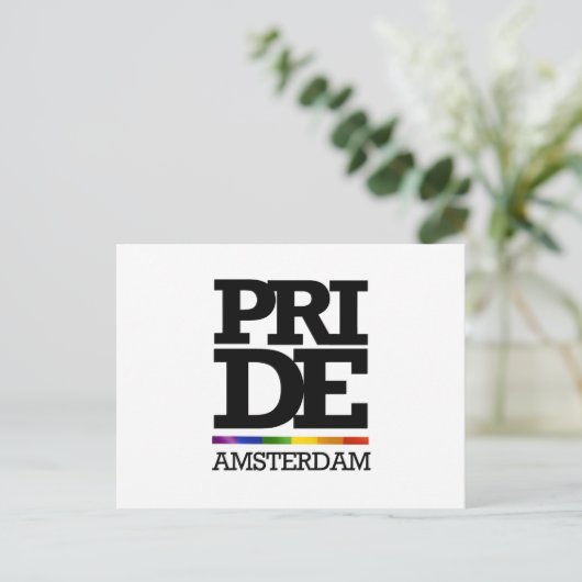 AMSTERDAM PRIDE - PNG.nl Briefkaart (Staand voorkant)