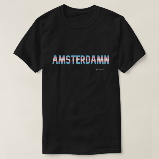 Amsterdam Pride Transgender Flag T Shirt (Design voorkant)