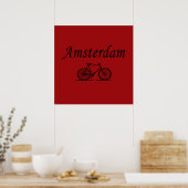 Amsterdam retro fiets poster (Keuken)