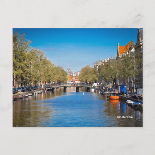 Amsterdam - rivier briefkaart (Voorkant)