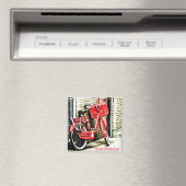 Amsterdam - Rode fiets, Nederland (Fridge Magnet) Magneet (Insitu (Vaatwasser))
