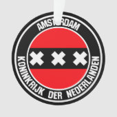 Amsterdam Round Emblem Ornament (voorkant)