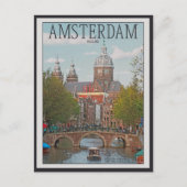 Amsterdam - Sint Nicolaaskerk Briefkaart (Voorkant)
