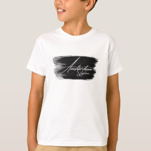 Amsterdam Skyline Schrijven T-shirt