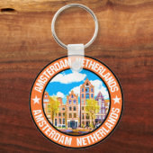 Amsterdam Sleutelhanger (Achterkant)