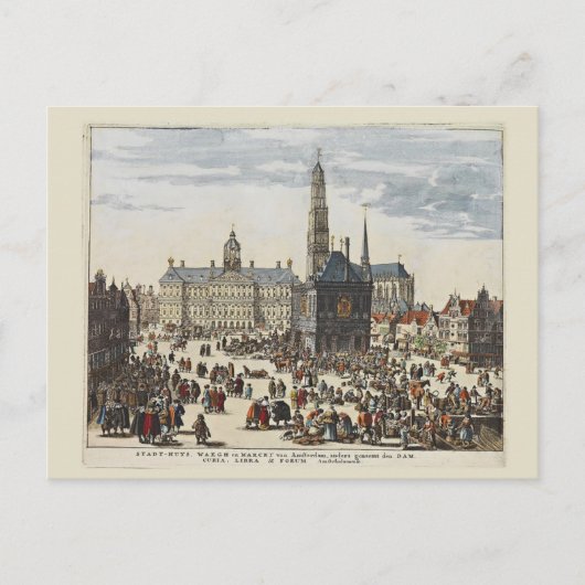  Amsterdam, stadhuis Briefkaart (Voorkant)