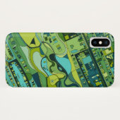 Amsterdam Stadsstructuurkaart Case-Mate iPhone Case (Achterkant (horizontaal))