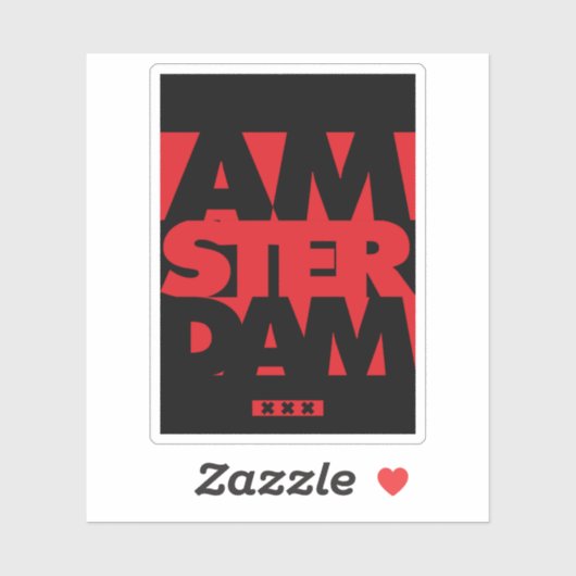 Amsterdam Sticker (Vel)