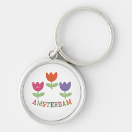 Amsterdam Tulips Sleutelhanger