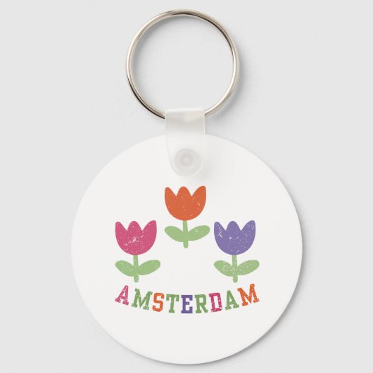 Amsterdam Tulips Sleutelhanger (Voorkant)