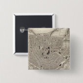 Amsterdam Vierkante Button 5,1 Cm (Voorkant /achterkant)