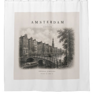 Amsterdam | Vintage Travel City Design Douchegordijn