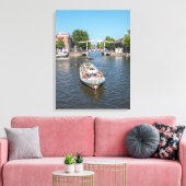 Amsterdam visite bateau vue toile imprimé (Insitu(Salon))