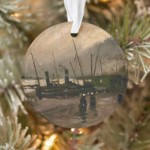 Amsterdam Vissershaven Storm door Vincent Gogh Ornament