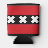 Amsterdam vlag blikjeskoeler (Voorkant)