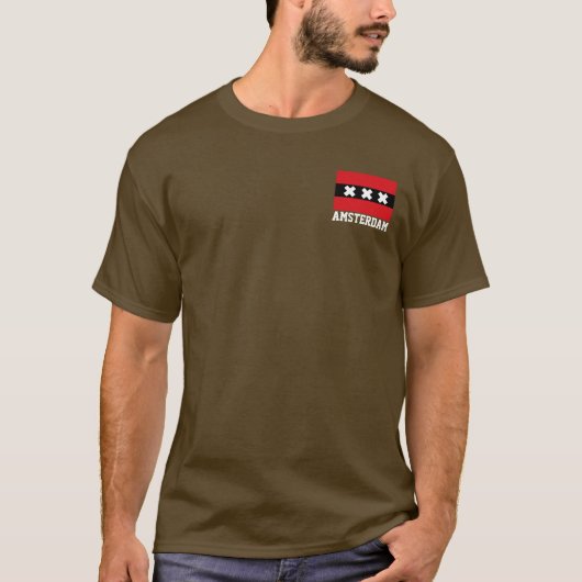 Amsterdam vlag T-Shirt (Voorkant)