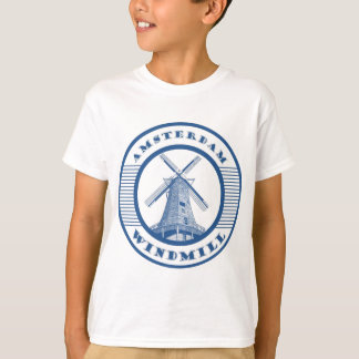 AMSTERDAM VOORRUIT BLAUW T-SHIRT