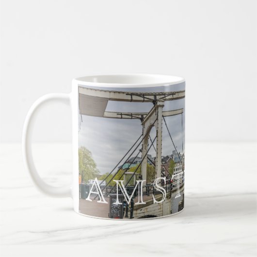 Amsterdam Walter Suskind Bridge vue tasse (Gauche)