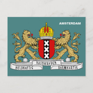 Amsterdam wapenschild briefkaart