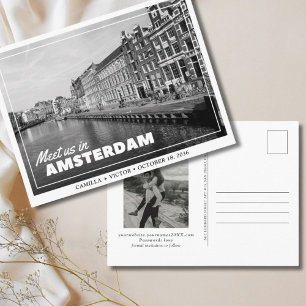 Amsterdam Wedding Enregistrer la date Carte postal