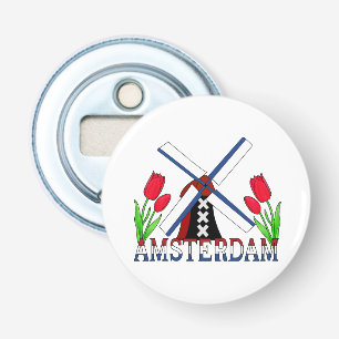 Amsterdam windmolen en tulpen nederlandse opener