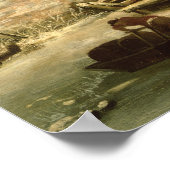 Amsterdam, winterscène, 17e eeuw poster (Hoek)