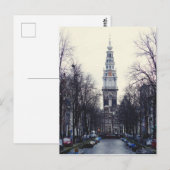 Amsterdam Zuiderkerk Winter Evening Briefkaart (Voorkant / Achterkant)