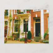 Amsterdamse herenhuizen briefkaart (Achterkant)