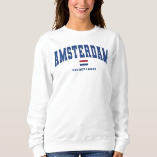 Amsterdamse Nederlandse Vintage College Style Trui