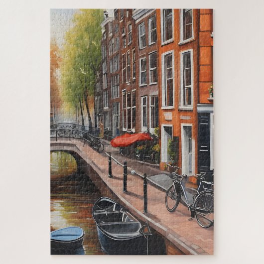 Amsterdamse olieverfschilderkunst legpuzzel (Verticaal)