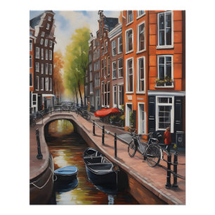 Amsterdamse olieverfschilderkunst perfect poster