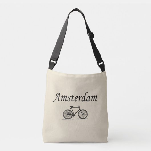 Amsterdamse retro fiets crossbody tas (Voorkant)