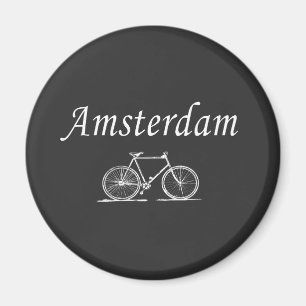 Amsterdamse retro fiets magneet