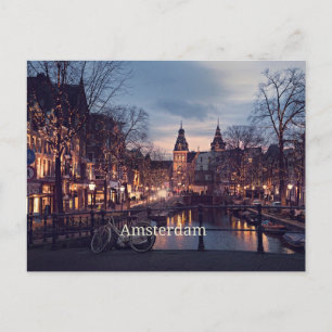 Amsterdamse stadsfoto briefkaart