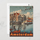 Amsterdamse vintage briefkaart (Voorkant / Achterkant)