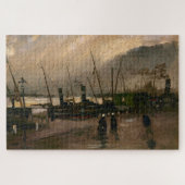 Amsterdamse Vissers's Harbour Storm van Vincent Go Legpuzzel (Horizontaal)
