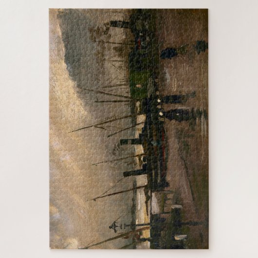 Amsterdamse Vissers's Harbour Storm van Vincent Go Legpuzzel (Verticaal)