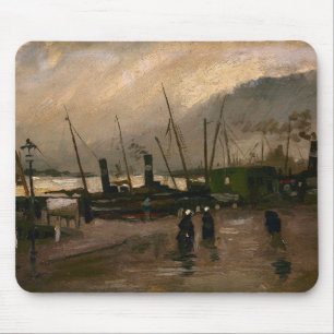 Amsterdamse Vissers's Harbour Storm van Vincent Go Muismat