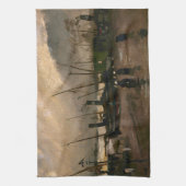 Amsterdamse Vissers's Harbour Storm van Vincent Go Theedoek (Verticaal)