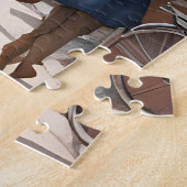 Amsterdamse waterverf schilderij legpuzzel (Zijkant)