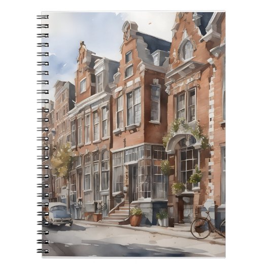 Amsterdamse waterverf schilderij notitieboek (Voorkant)