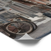 Amsterdamse waterverf schilderij poster (Hoek)