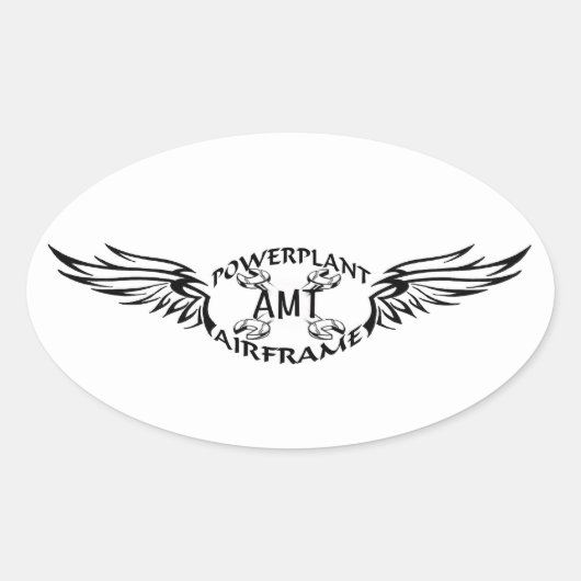 amt ovale sticker (Voorkant)