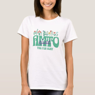 Amto De Leuke Tante Bloemen Arabische Kalligrafie T-shirt