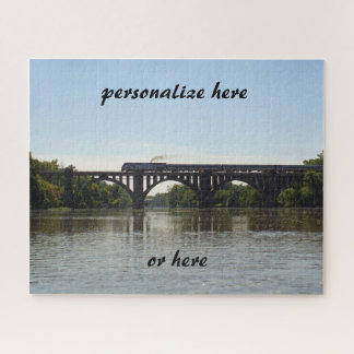 Amtrack Trein die Rappahannock River kruist Legpuzzel