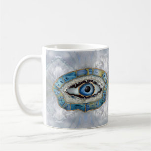 Amulet Geoden en kristallen voor het ogen van het Koffiemok