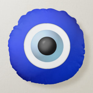 Amulet om het boze oog af te sluiten rond kussen
