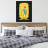 Amun God van de Lucht Canvasprint Canvas Afdruk (Insitu (Slaapkamer))