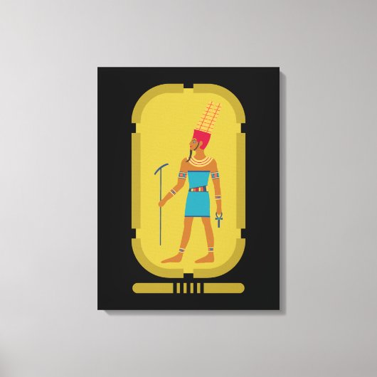 Amun God van de Lucht Canvasprint Canvas Afdruk (Voorkant)