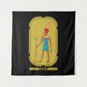 Amun God van de Lucht Tapijt Wandkleed